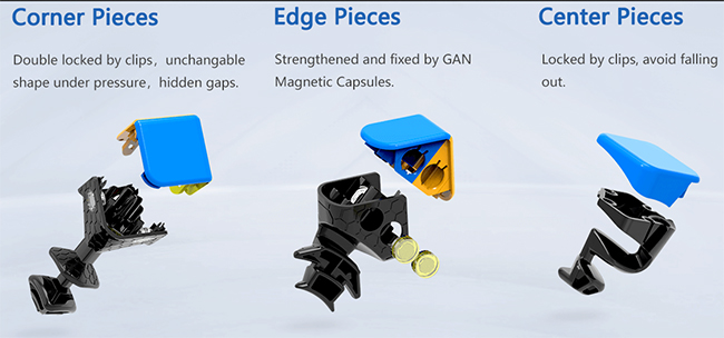 GAN460 M 4x4x4 Magnetic Stickerless Speed Cube
